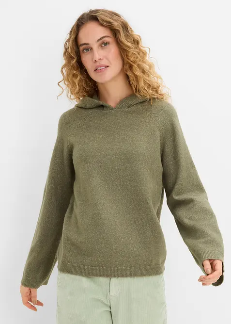 Maglione con cappuccio, bonprix
