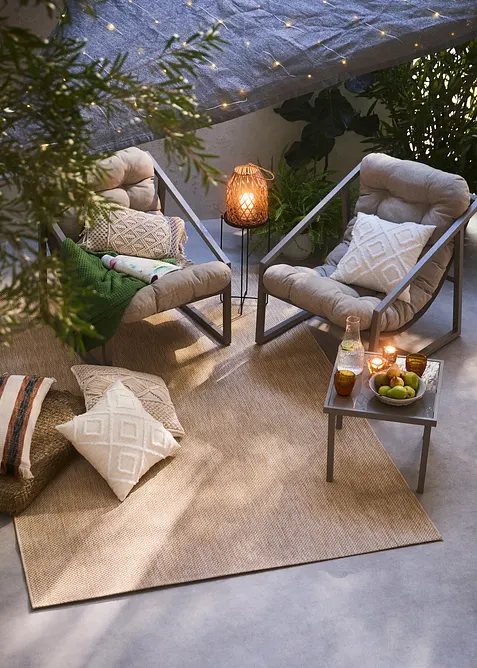 Tavolino e poltrone da giardino (set giardino 3 pezzi), bonprix