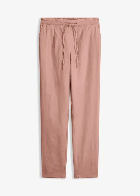 Pantaloni in misto lino, bonprix