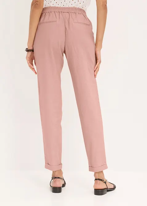 Pantaloni in misto lino, bonprix