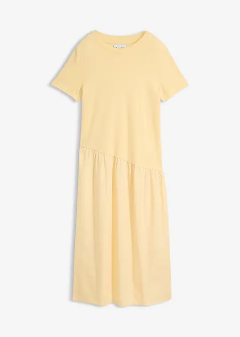 Abito in maglina con materiali misti, bonprix