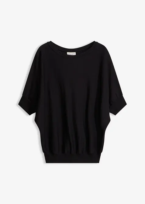 Maglione in filato fine di misto cotone, bonprix