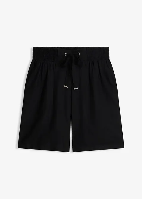 Bermuda in viscosa con cintura da annodare, bonprix
