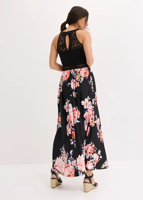 Abito lungo con pizzo, bonprix