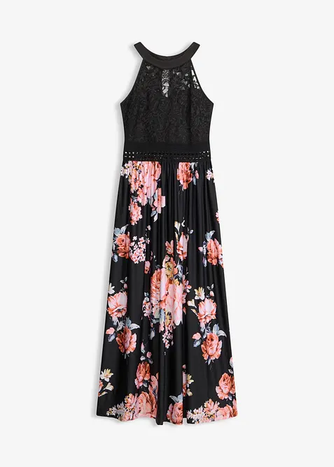 Abito lungo con pizzo, bonprix