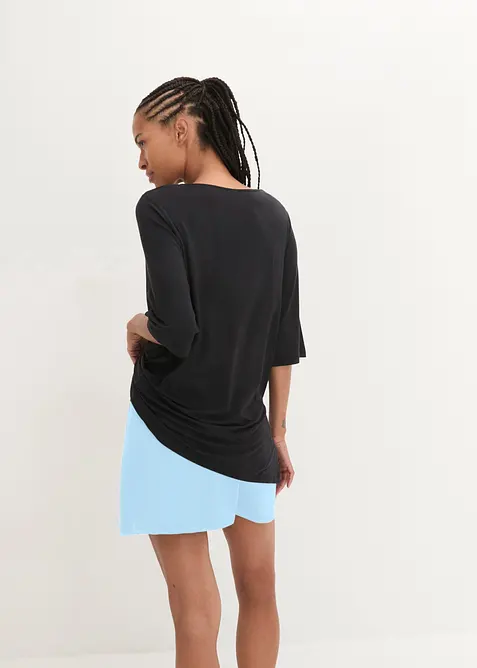 T-shirt lunga per sport con spacco, ad asciugatura rapida, bonprix