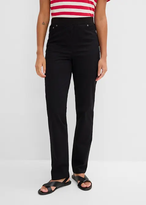 Treggings in twill di misto cotone elasticizzato, bonprix