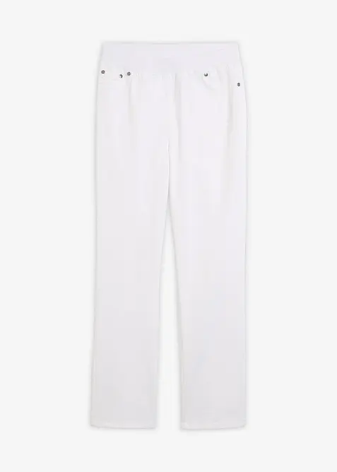Treggings in twill di misto cotone elasticizzato, bonprix
