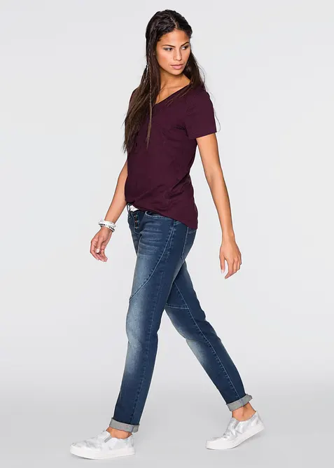 T-shirt in misto cotone e viscosa, bonprix