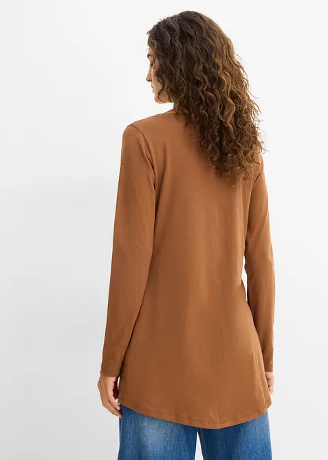 Maglia a maniche lunghe in jersey slub leggero, bonprix