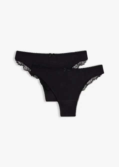 Perizoma con modal morbido (pacco da 2), bonprix