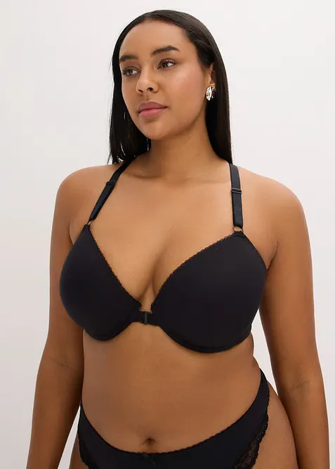Reggiseno con coppe preformate, chiusura anteriore e modal morbido, bonprix