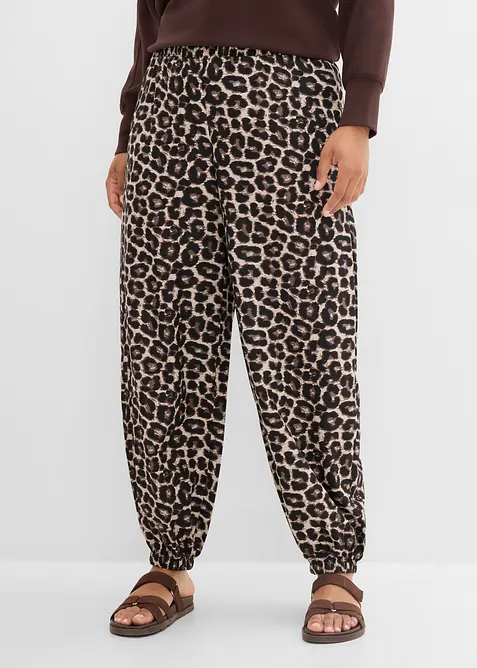 Pantaloni a palloncini in viscosa fluida, bonprix