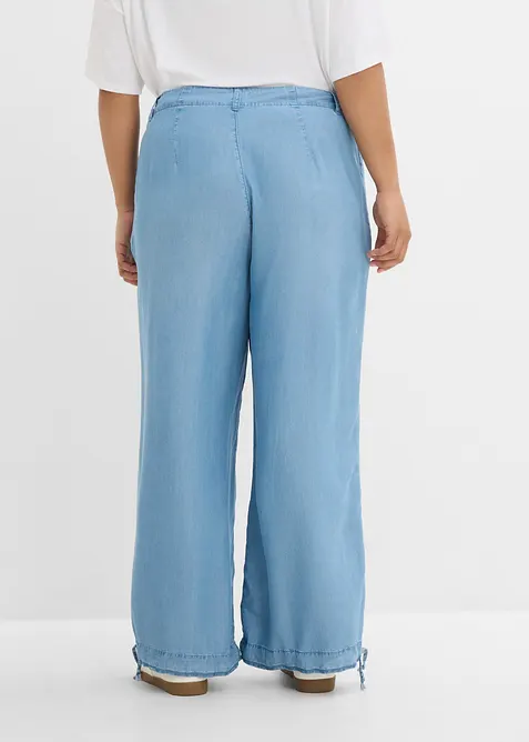 Pantaloni wide leg in Lyocell fluente, bonprix