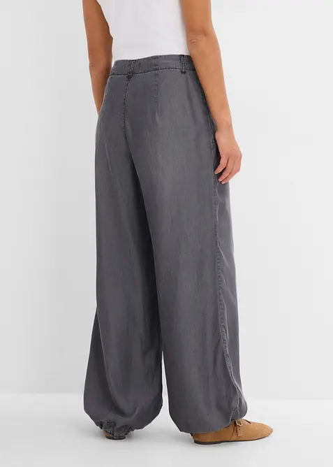 Pantaloni wide leg in Lyocell fluente, bonprix