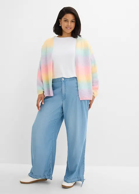 Pantaloni wide leg in Lyocell fluente, bonprix