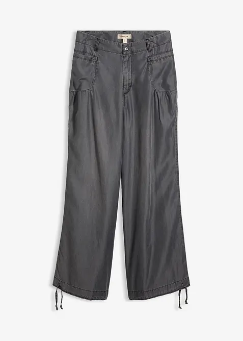 Pantaloni wide leg in Lyocell fluente, bonprix