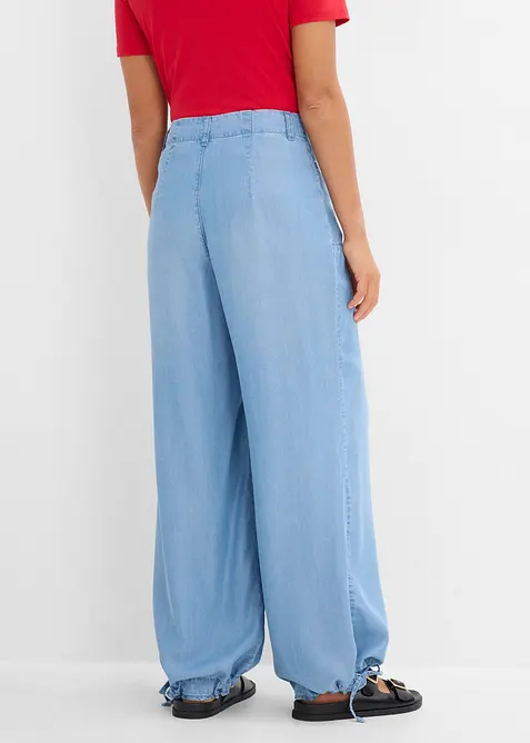 Pantaloni wide leg in Lyocell fluente, bonprix