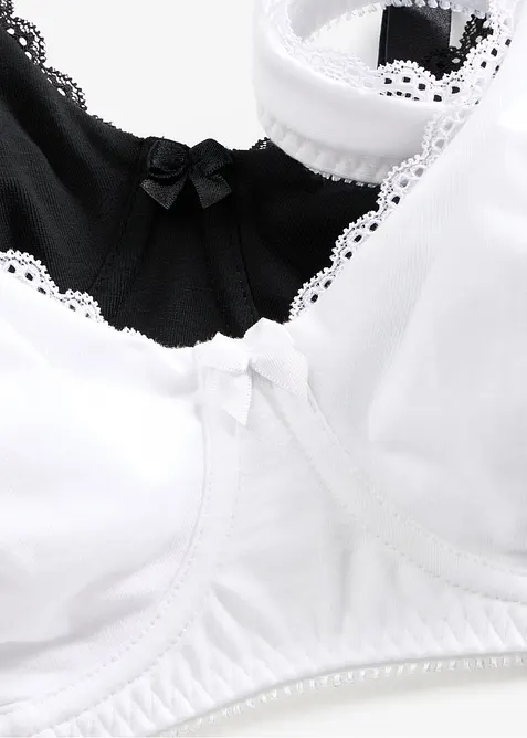 Reggiseno t-shirt minimizer con ferretto e cotone biologico (pacco da 2), bonprix