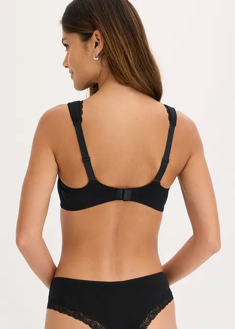 Reggiseno t-shirt minimizer con ferretto e cotone biologico (pacco da 2), bonprix