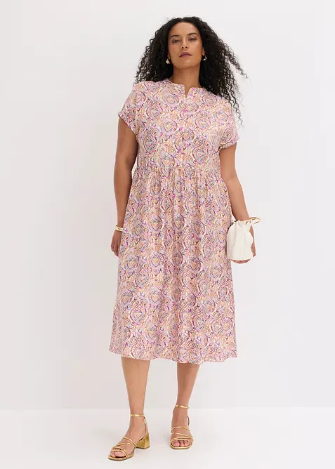 Abito midi in misto viscosa, bonprix
