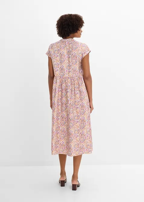 Abito midi in misto viscosa, bonprix