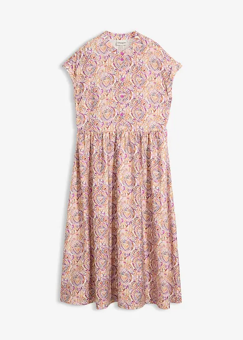 Abito midi in misto viscosa, bonprix