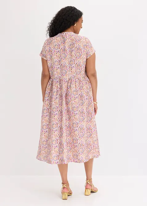 Abito midi in misto viscosa, bonprix
