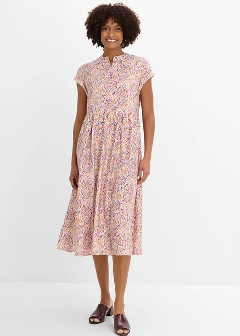 Abito midi in misto viscosa, bonprix