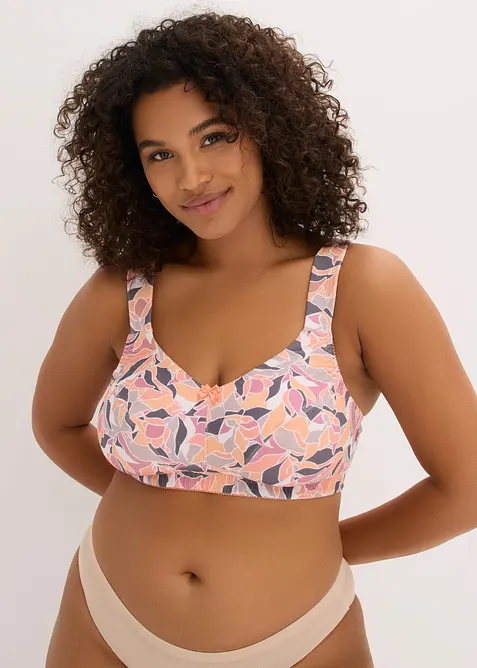 Reggiseno senza ferretto con cotone (pacco da 3), bonprix