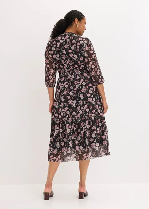 Abito midi in mesh fine, bonprix
