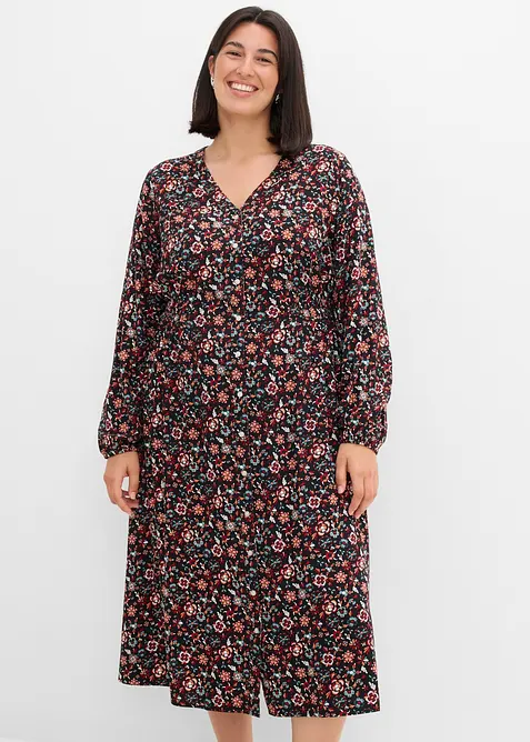 Abito midi in viscosa fluida, bonprix