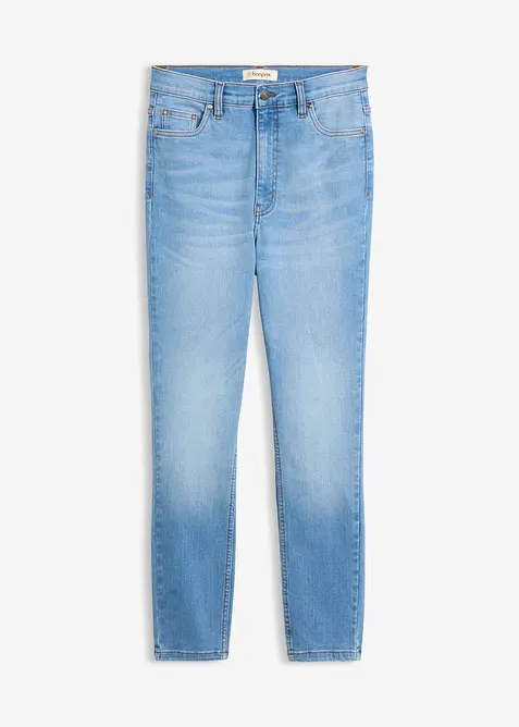 Jeans skinny cropped, vita alta, bonprix