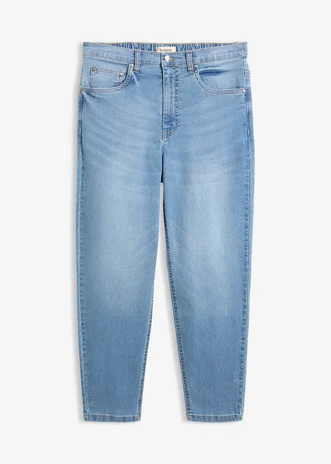 Mom jeans cropped, vita alta, bonprix