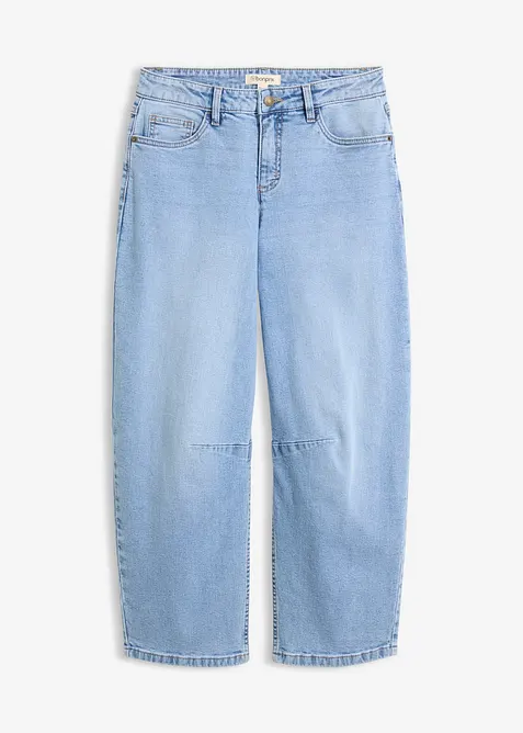 Jeans barrel, vita media, bonprix