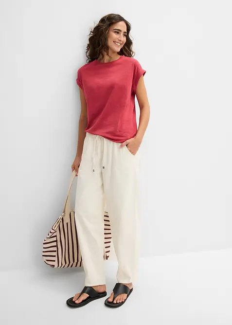 Maglia lunga in puro cotone biologico (pacco da 2), bonprix