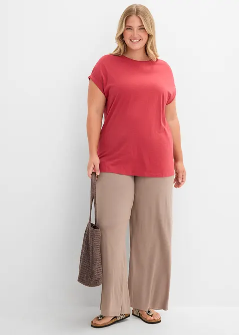 Maglia lunga in puro cotone biologico (pacco da 2), bonprix