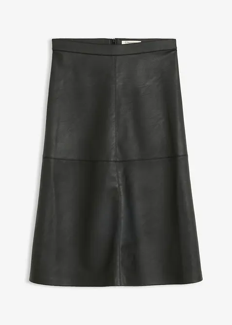 Gonna midi in similpelle, bonprix