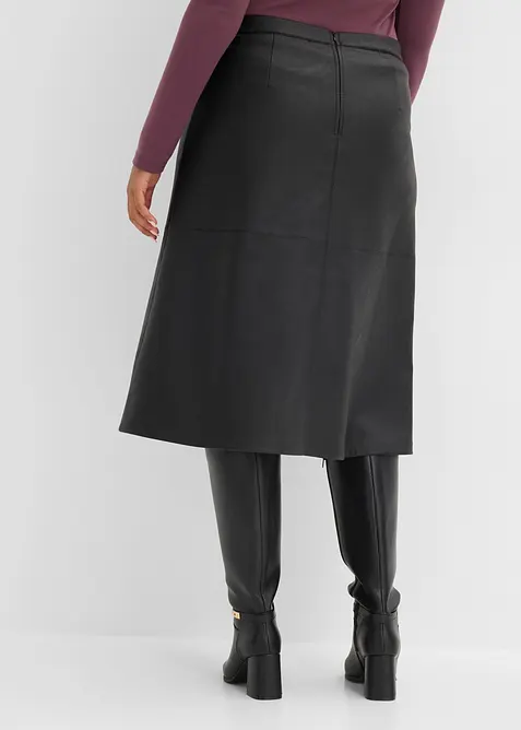 Gonna midi in similpelle, bonprix