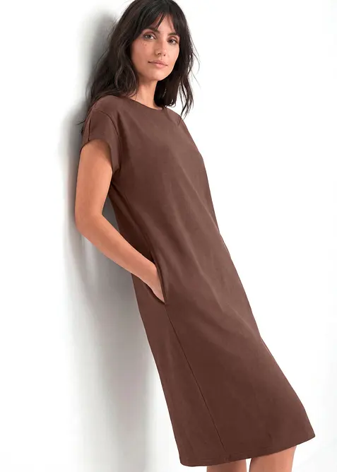 Abito in jersey di cotone biologico pesante, bonprix