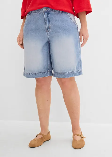 Bermuda di jeans leggeri, vita media, bonprix