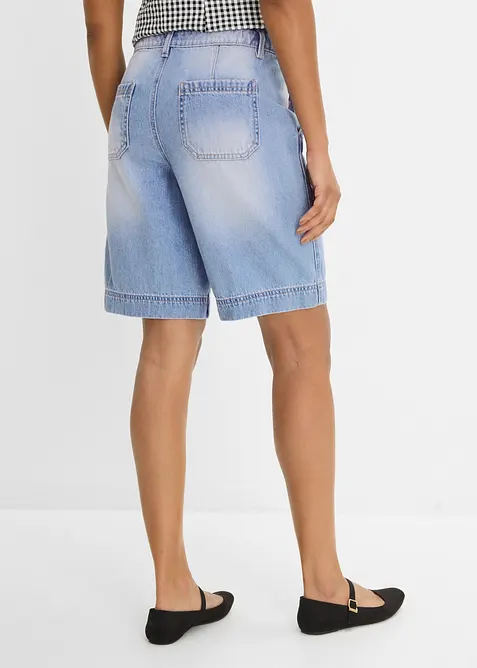 Bermuda di jeans leggeri, vita media, bonprix