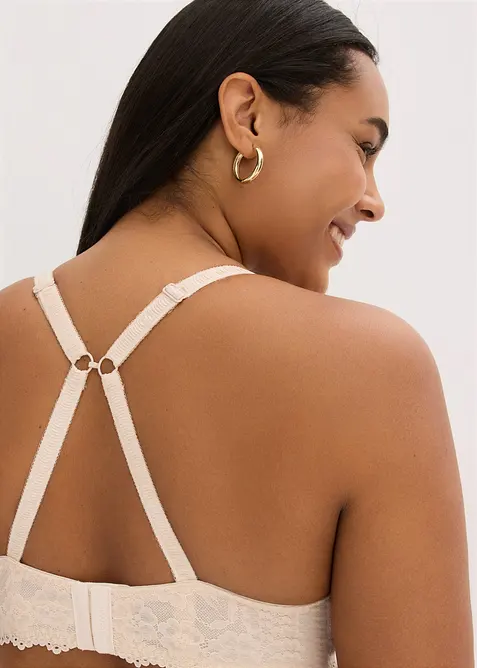 Reggiseno con coppe preformate e pizzo delicato (pacco da 2), bonprix