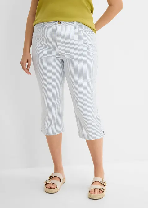 Jeans capri, vita media, bonprix