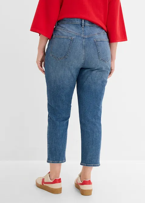 Jeans cropped slim fit, vita alta, bonprix