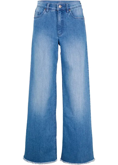 Jeans wide leg, vita alta, bonprix