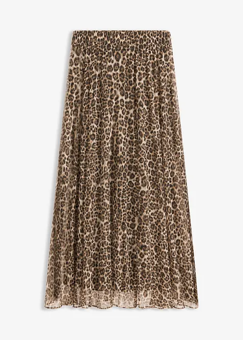 Gonna di chiffon con effetto crinkle, bonprix