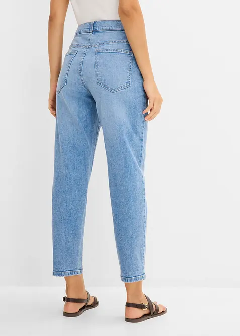 Mom jeans cropped, vita alta, bonprix