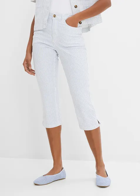 Jeans capri, vita media, bonprix