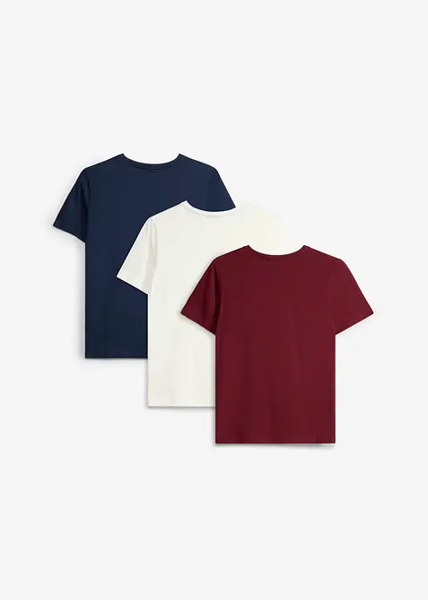 T-shirt in cotone biologico (pacco da 3), bonprix